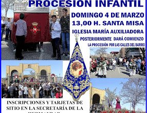 Este domingo, procesión infantil de Salesianos