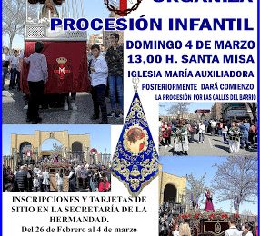Este domingo, procesión infantil de Salesianos