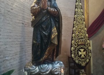 La Virgen de los Favores en la expo de Montañés