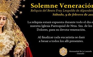 La Lanzada expone la reliquia de Fray Leopoldo