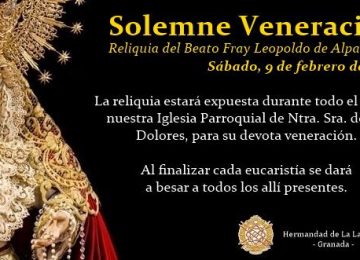 La Lanzada expone la reliquia de Fray Leopoldo