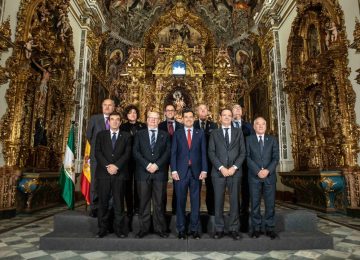 Presidentes de Agrupaciones con la Junta de Andalucía