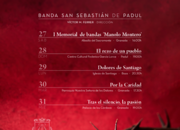 La Banda S. Sebastián de Padul dará conciertos esta Semana Santa