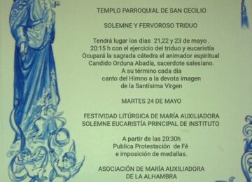 Llegan los cultos a María Auxiliadora