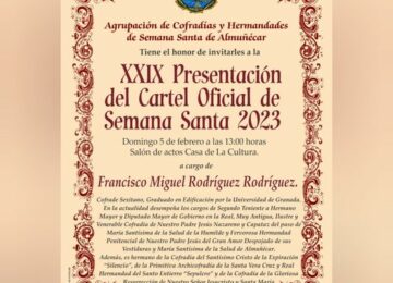 ALMUÑÉCAR. Hoy se presenta el cartel de Semana Santa